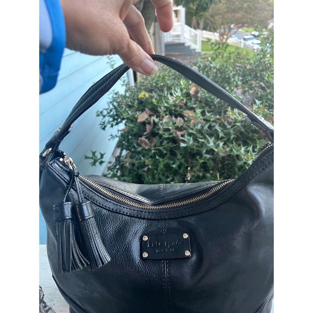Kate Spade Black Leather Shoulder Bag - Picture 4 of 6